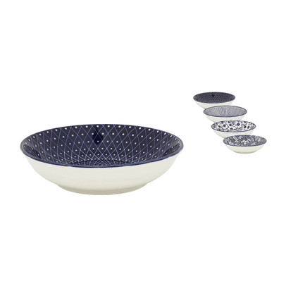Schaaltje blue print – Ø14×3,5 cm – diverse varianten