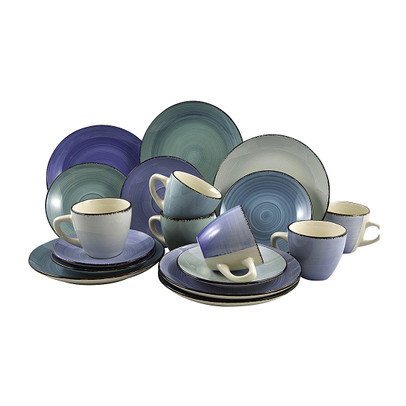Koffieset Blue – 18-delig – 6 persoons