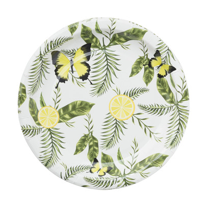 Wegwerpbordjes klein orchidee – set van 8