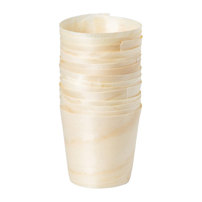 Amuse bekertjes – hout – 20 stuks