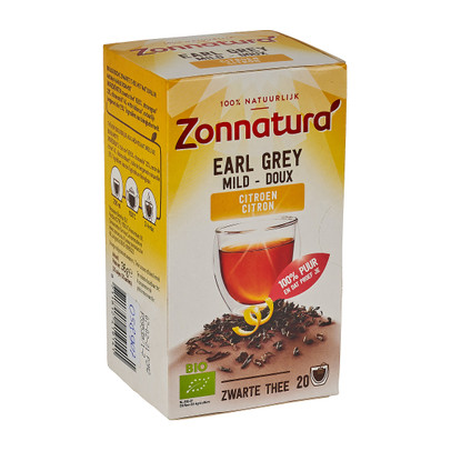Zonnatura earl grey citroen – 20 zakjes