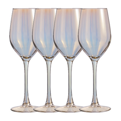 Wijnglazen goud – 35 cl – set van 4