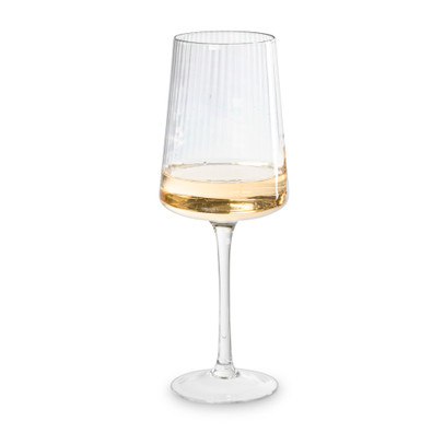 Wijnglas ribbel klein – glas – 300 ml