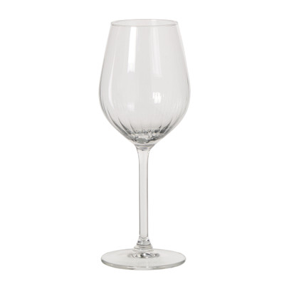 Wijnglas plisse klein – transparant – 380 ml