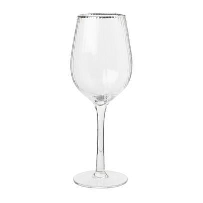 Wijnglas met zilveren rand – 45 cl