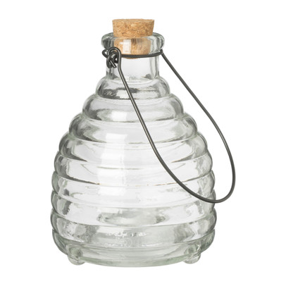 Wespenvanger glas – transparant – ø9.5×14 cm