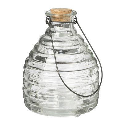 Wespenvanger glas – transparant – ø13×16.5 cm