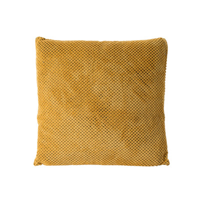 Sierkussen blokje – geel – 45×45 cm