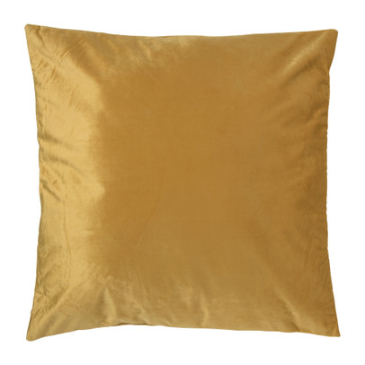 Sierkussen velvet – okergeel – 60×60 cm