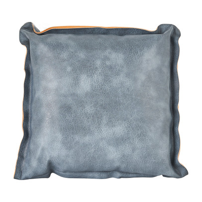 Sierkussen leer – grijs – 45×45 cm