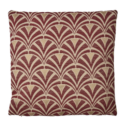Sierkussen art deco – rood – 45×45 cm