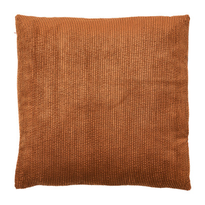 Sierkussen rib – bruin – 45×45 cm