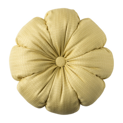 Kussen knoop rond – geel – ø42 cm