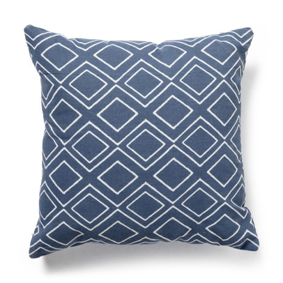 Sierkussen diamant – blauw – 45×45 cm