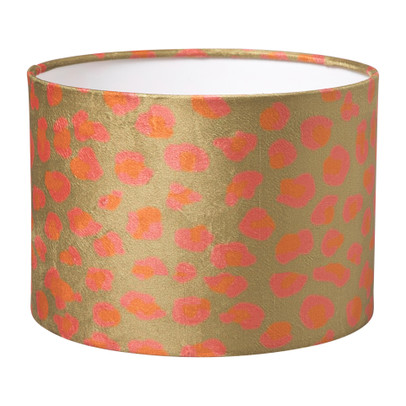 Lampenkap animal – bruin/roze – ø24.5×17.5 cm