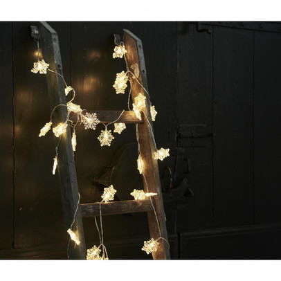 Villa Collection lichtslinger snowflake – 20 LED lampjes – 3.15 meter