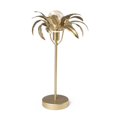 LeD lamp palmboom – goud – 26x26x41 cm