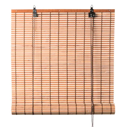 Bamboe rolgordijn – lichtbruin – 90×180 cm