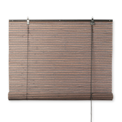 Bamboe rolgordijn – donkerbruin – 60×180 cm