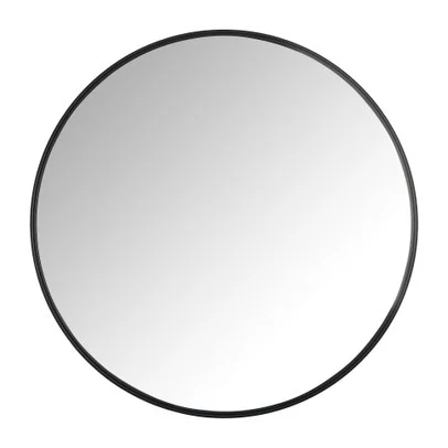 Spiegel rond met metalen lijst – diameter 60 cm