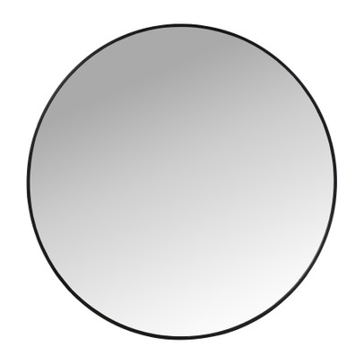 Spiegel rond met metalen lijst XXL – ⌀120 cm
