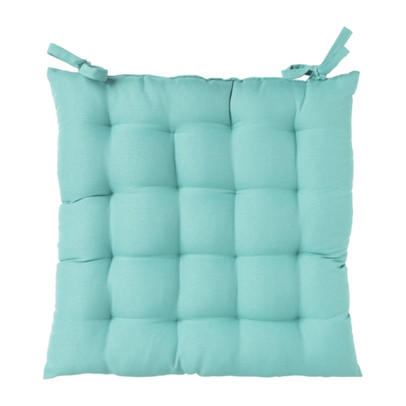 Zitkussen aqua blauw – polyester – 40×40 cm