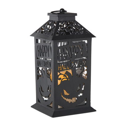 Lantaarn halloween – zwart – 30.5x14x14 cm