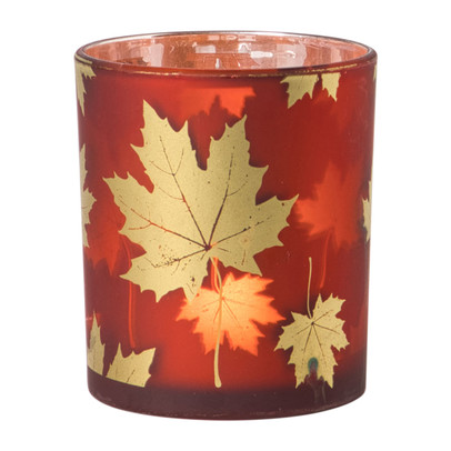 Waxinelichthouder herfst groot – diverse varianten – ø8.8×10 cm