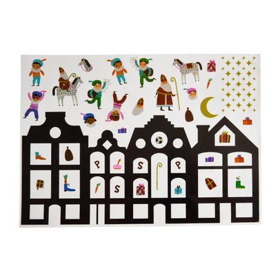 XL raamsticker – sinterklaas