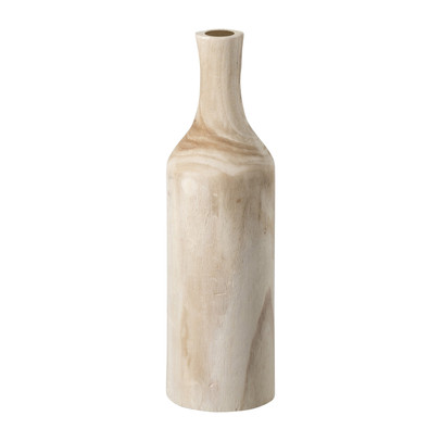 Houten flesvaas – ⌀13×46 cm