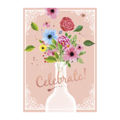 Wenskaart exotic – celebrate