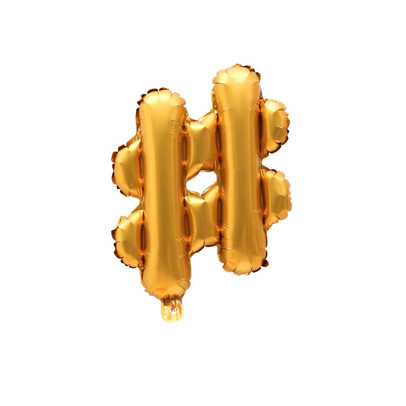 Aluminium ballon – hashtag – 50×35