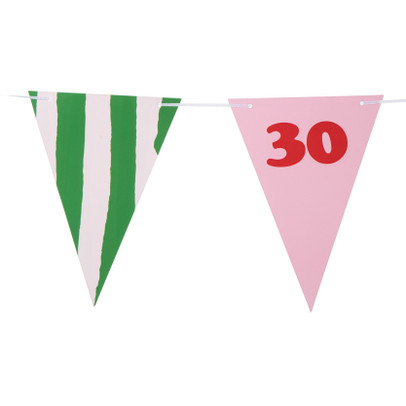 Vlaggenlijn 30 jaar – groen – 10 meter