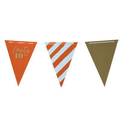 Vlaggenlijn 40 jaar – blauw – 10 meter