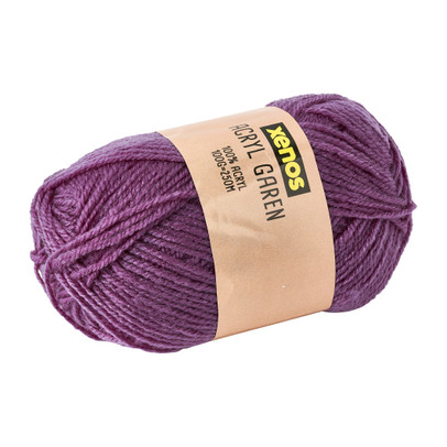 Acryl garen – donkerpaars – 100g