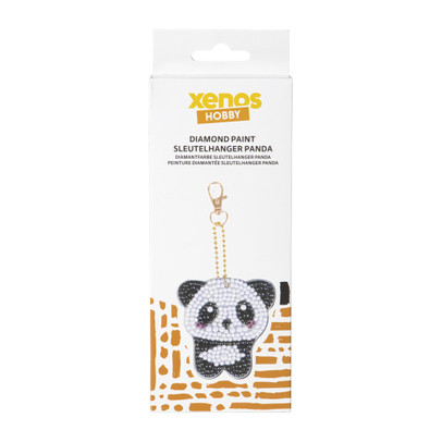 Sleutelhanger panda DIY – zwart/wit