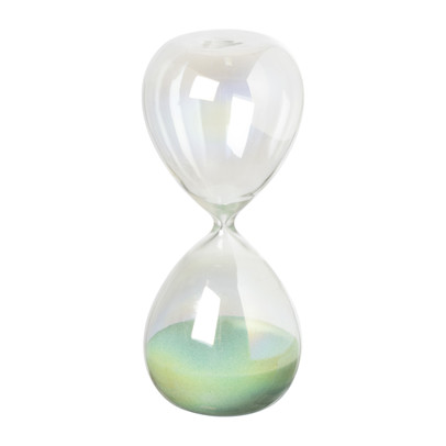 Zandloper glas – groen – ø6×15 cm