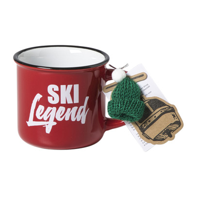 Mok ski legend – rood