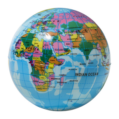 Wereldbol schuim – ø7 cm