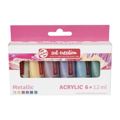 Talens acrylverf – metallic  – set van 6