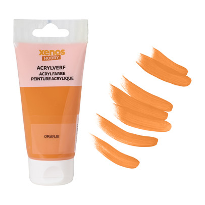 Acrylverf – oranje -75 ml