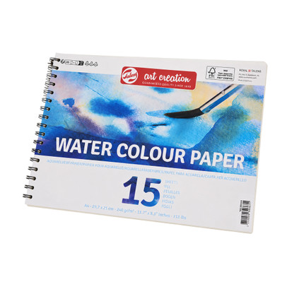 Talens aquarelverf papier – A4 – set van 15