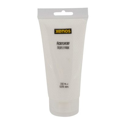 Arcylverf in tube – wit – 200 ml