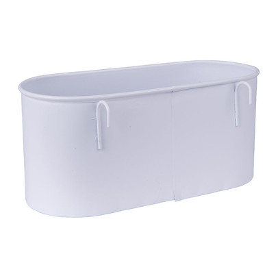 Opbergbakje voor wandrek – wit – 18×8 cm