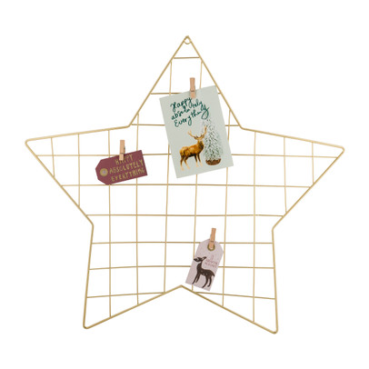 Wandrekje ster met clips – 54×52 cm