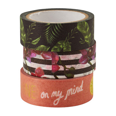 Washi tape – orchidee – set van 3