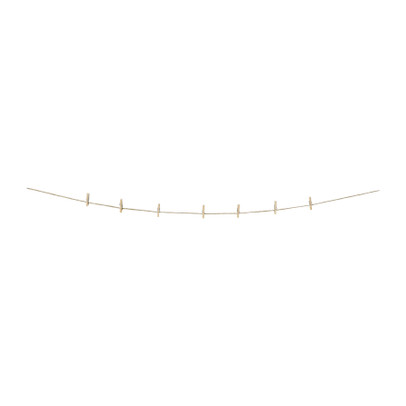 Touw met mini knijpers – 3 meter