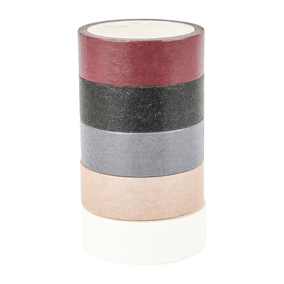 Washi tape multikleur – set van 5