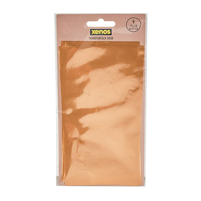 Transfer folie – goud – 4 vellen