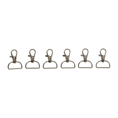 Sleutelhanger haakje met ring  – set van 6